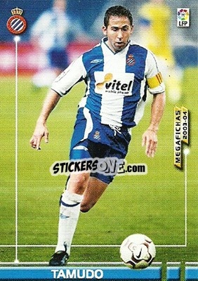 Figurina Tamudo - Liga 2003-2004. Megafichas n. 144 - Panini