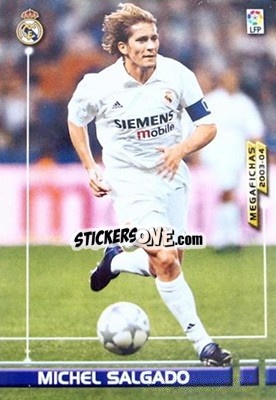 Sticker Michel Salgado - Liga 2003-2004. Megafichas n. 147 - Panini