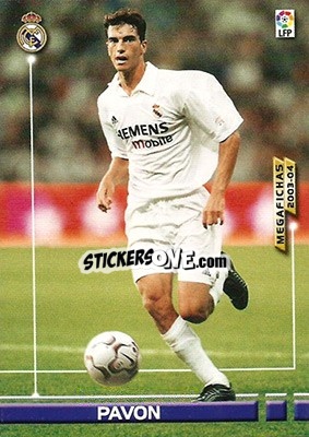 Sticker Pavon - Liga 2003-2004. Megafichas - Panini