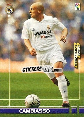 Sticker Cambiasso - Liga 2003-2004. Megafichas n. 152 - Panini