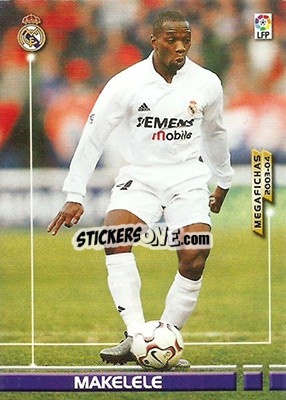 Sticker Makelele - Liga 2003-2004. Megafichas n. 153 - Panini
