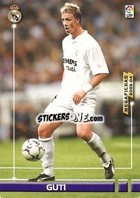 Cromo Guti - Liga 2003-2004. Megafichas n. 159 - Panini