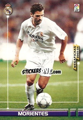 Sticker Morientes - Liga 2003-2004. Megafichas n. 161 - Panini