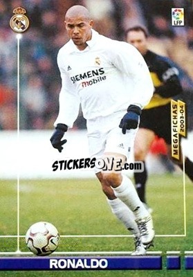 Sticker Ronaldo - Liga 2003-2004. Megafichas n. 162 - Panini