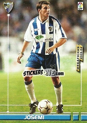 Cromo Josemi - Liga 2003-2004. Megafichas n. 165 - Panini