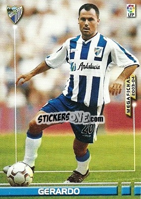 Cromo Gerardo - Liga 2003-2004. Megafichas - Panini