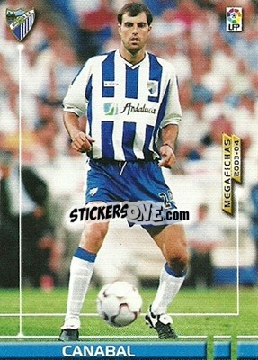 Cromo Canabal - Liga 2003-2004. Megafichas - Panini