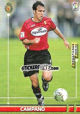 Sticker Campano - Liga 2003-2004. Megafichas - Panini