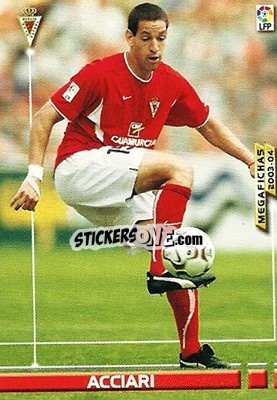 Sticker Acciari - Liga 2003-2004. Megafichas n. 208 - Panini