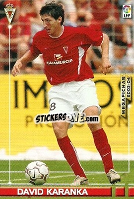 Sticker David Karanka - Liga 2003-2004. Megafichas - Panini