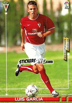 Cromo Luis Garcia - Liga 2003-2004. Megafichas - Panini