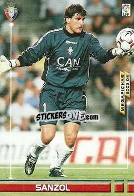 Sticker Sanzol - Liga 2003-2004. Megafichas n. 218 - Panini
