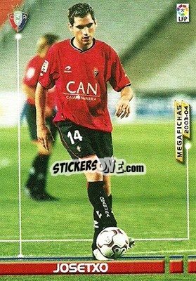 Sticker Josetxo - Liga 2003-2004. Megafichas - Panini