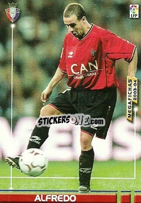 Figurina Alfredo - Liga 2003-2004. Megafichas - Panini