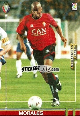 Cromo Morales - Liga 2003-2004. Megafichas - Panini