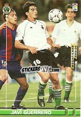 Sticker Javi Guerrero - Liga 2003-2004. Megafichas - Panini