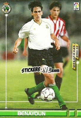 Sticker Benayoun - Liga 2003-2004. Megafichas n. 249 - Panini