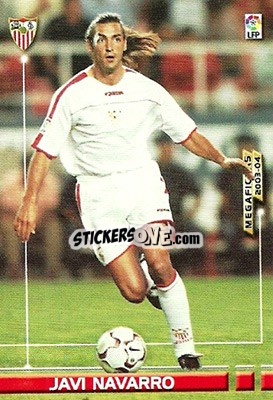 Figurina Javi Navarro - Liga 2003-2004. Megafichas - Panini