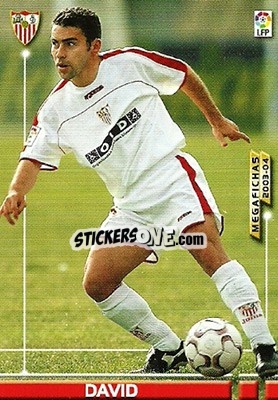 Sticker David - Liga 2003-2004. Megafichas - Panini