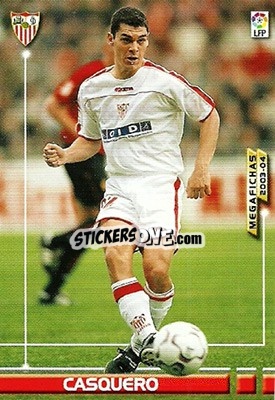 Cromo Casquero - Liga 2003-2004. Megafichas n. 263 - Panini