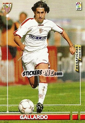 Sticker Gallardo - Liga 2003-2004. Megafichas n. 265 - Panini
