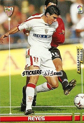Cromo Jose Antonio Reyes - Liga 2003-2004. Megafichas - Panini
