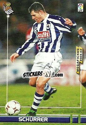 Cromo Schurrer - Liga 2003-2004. Megafichas - Panini
