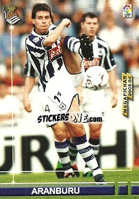 Cromo Aranburu - Liga 2003-2004. Megafichas n. 280 - Panini