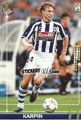 Cromo Karpin - Liga 2003-2004. Megafichas - Panini