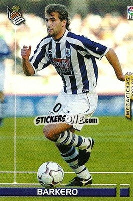 Cromo Barkero - Liga 2003-2004. Megafichas - Panini