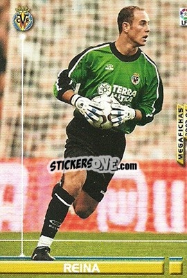 Sticker Pepe Reina - Liga 2003-2004. Megafichas n. 326 - Panini