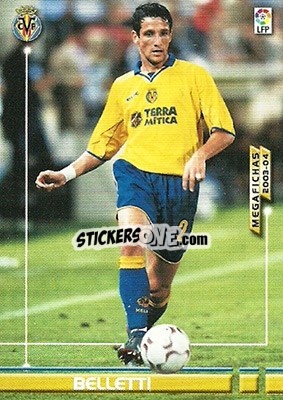 Sticker Belletti - Liga 2003-2004. Megafichas - Panini