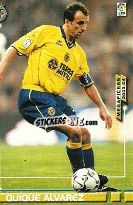 Sticker Quique Alvarez - Liga 2003-2004. Megafichas n. 329 - Panini