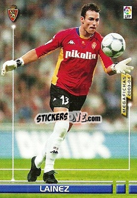 Cromo Lainez - Liga 2003-2004. Megafichas n. 344 - Panini
