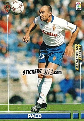 Sticker Paco - Liga 2003-2004. Megafichas - Panini