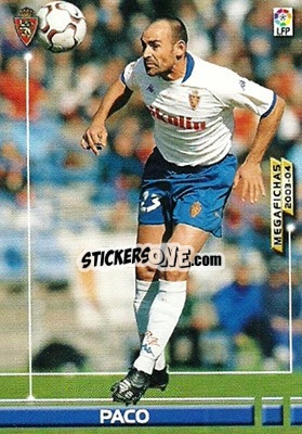 Sticker Paco - Liga 2003-2004. Megafichas n. 348 - Panini