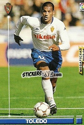 Cromo Toledo - Liga 2003-2004. Megafichas - Panini