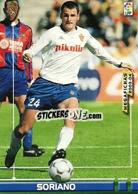 Sticker Soriano - Liga 2003-2004. Megafichas n. 352 - Panini