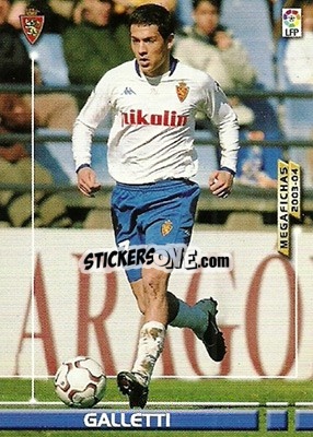 Sticker Galletti - Liga 2003-2004. Megafichas n. 357 - Panini