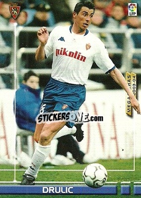 Sticker Drulic - Liga 2003-2004. Megafichas n. 358 - Panini