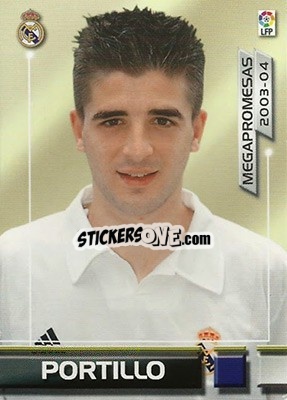 Sticker Portillo - Liga 2003-2004. Megafichas - Panini