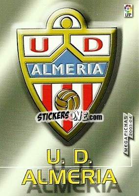 Cromo Almeria - Liga 2003-2004. Megafichas - Panini