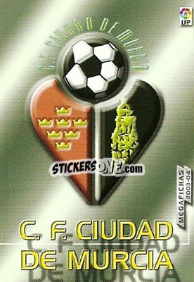 Figurina Ciudad de Murcia - Liga 2003-2004. Megafichas n. 410 - Panini