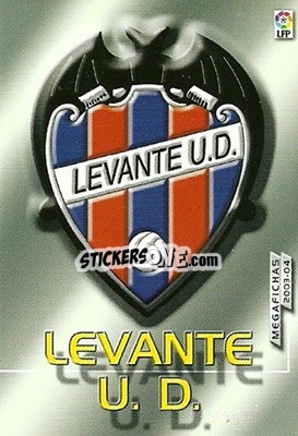 Cromo Levante - Liga 2003-2004. Megafichas - Panini