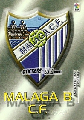 Cromo Malaga B - Liga 2003-2004. Megafichas - Panini