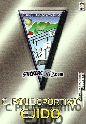 Sticker Polideportivo Ejido - Liga 2003-2004. Megafichas n. 420 - Panini