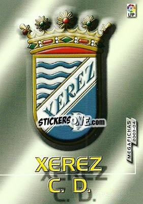 Cromo Xerez - Liga 2003-2004. Megafichas - Panini