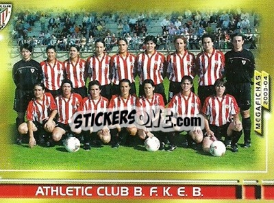 Figurina Athletic Club B.F.K.E.B - Liga 2003-2004. Megafichas n. 428 - Panini