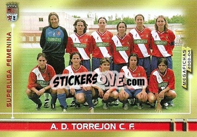 Cromo Torrejon - Liga 2003-2004. Megafichas - Panini