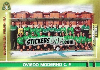 Sticker Oviedo Moderno - Liga 2003-2004. Megafichas n. 435 - Panini